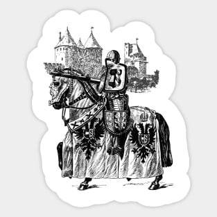 Knight on a horse Sticker